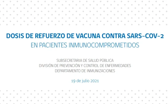 Dosis de refuerzo de vacuna contra Sars-Cov-2 en pacientes inmunocomprometidos