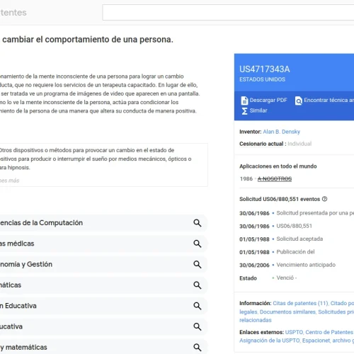 Método para cambiar el comportamiento de una persona (US4717343A)